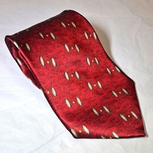 Bill Blass Black Label 💯 Silk Men's Necktie 57-60" x 4" Burgundy Made in 🇺🇸